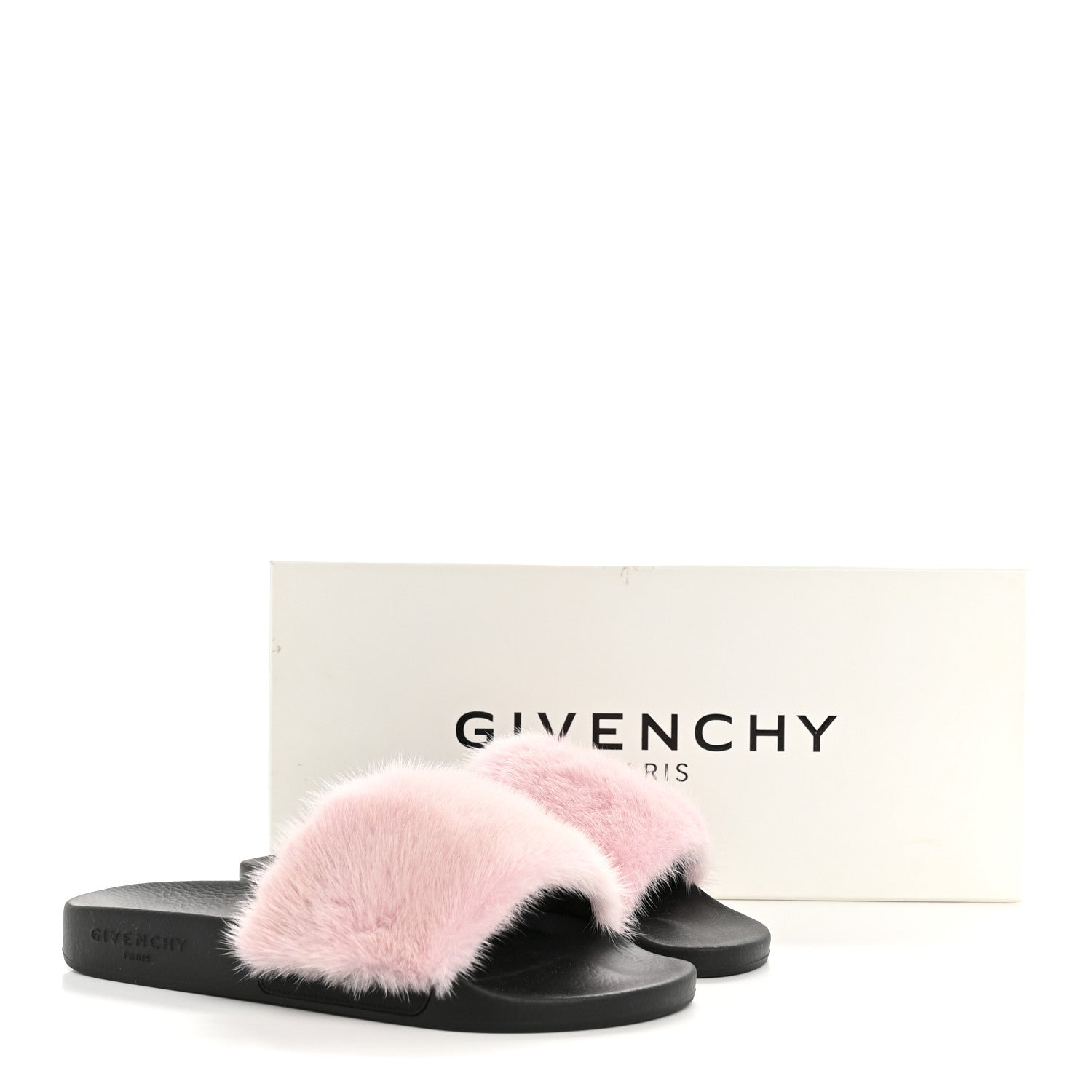 Givenchy Mink Rubber Slide Sandals 38 Rose Poudre 8 of 8