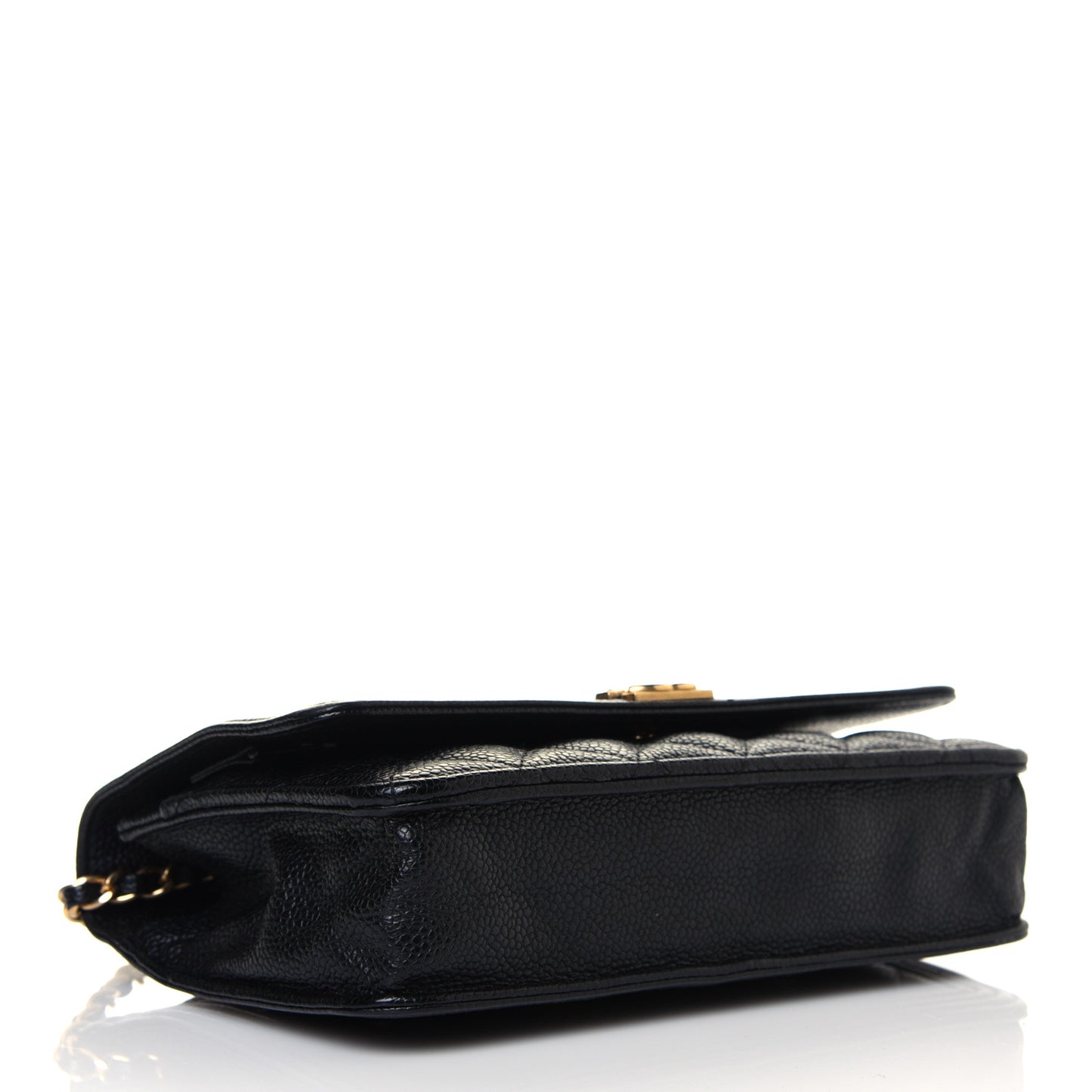 Caviar Quilted Boy Wallet On Chain WOC Black