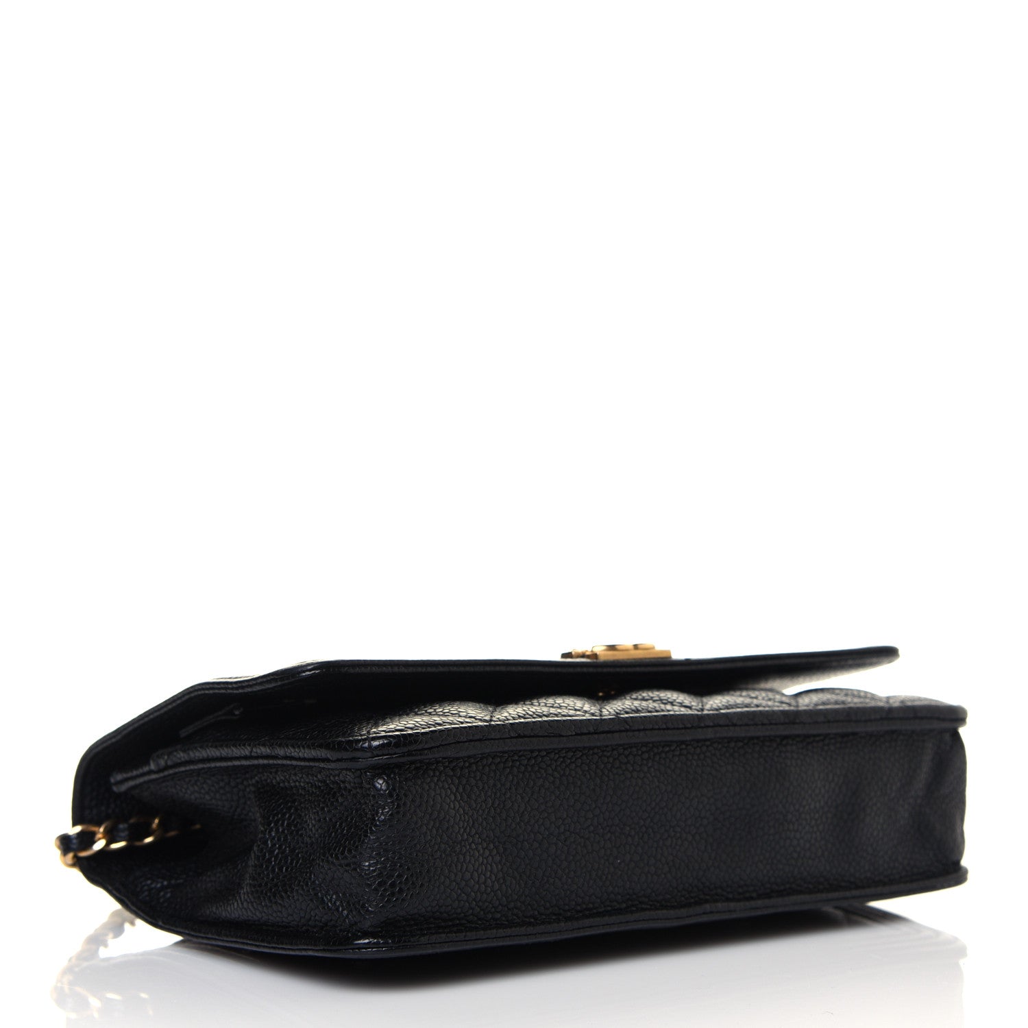 Chanel Caviar Quilted Boy Wallet On Chain WOC Black 4 of 13