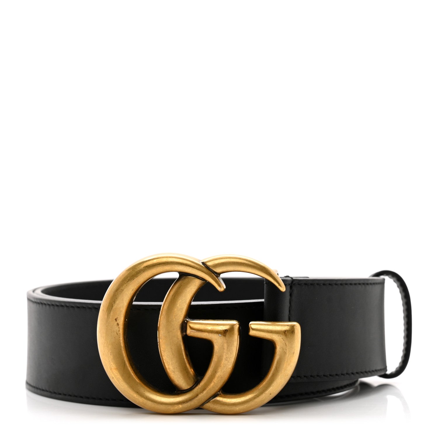 Gucci Calfskin Double G 40mm Belt 80 32 Black 1 of 5