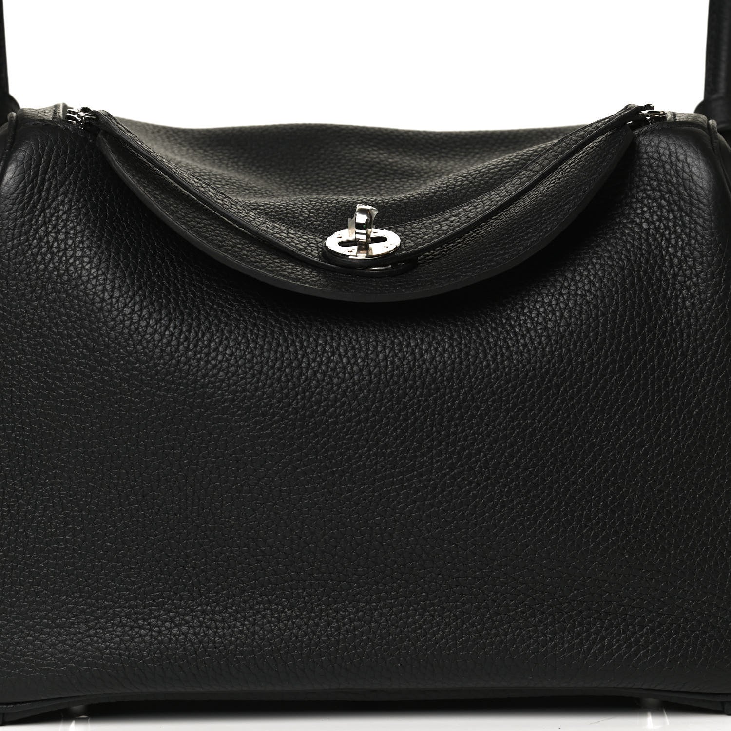 Hermes Taurillon Clemence Lindy 30 Black 7 of 12
