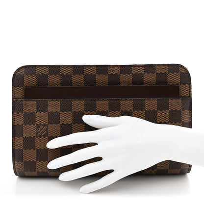 Louis Vuitton Damier Ebene Pochette Saint Louis Clutch 2 of 9