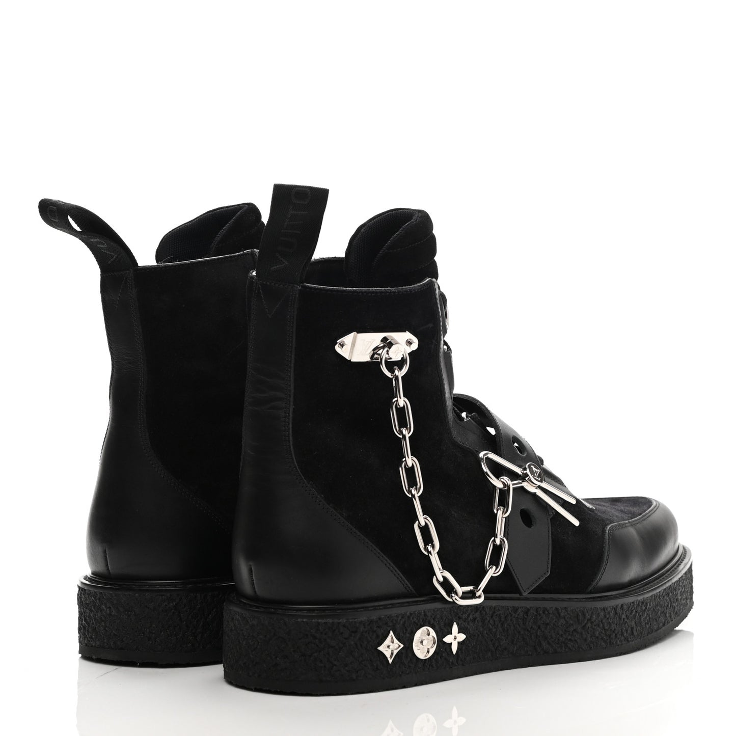 Suede Calfskin Mens Creeper Ankle Boots 9 Black