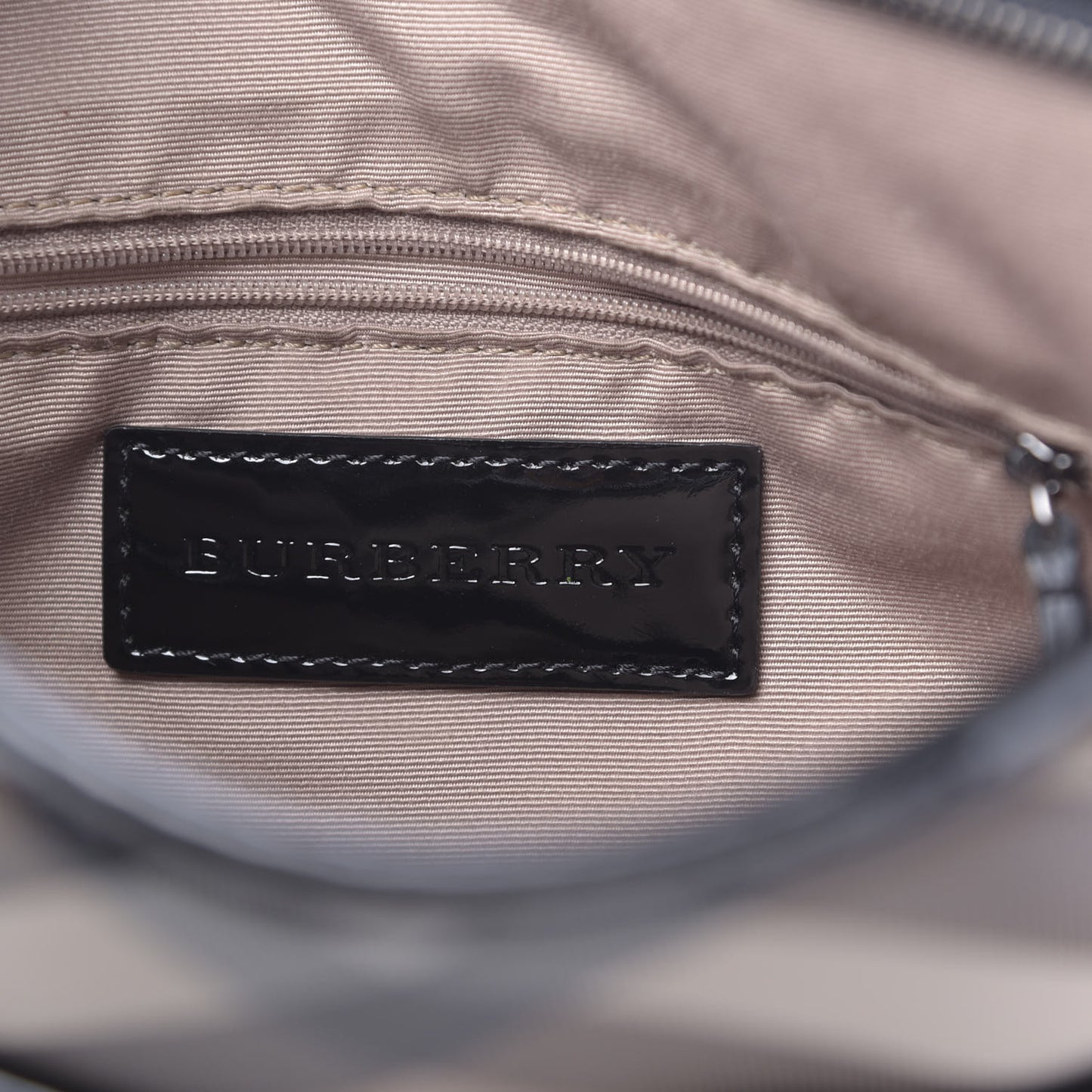 Patent Nova Check Crossbody Bag Black