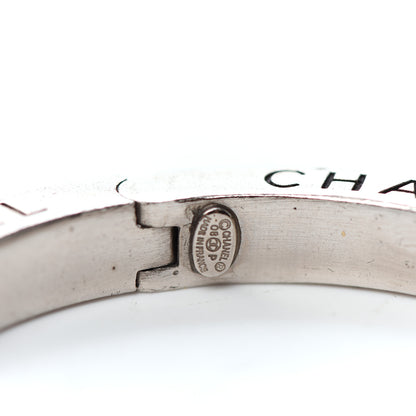Chanel Crystal Logo Bracelet Silver 4 of 6