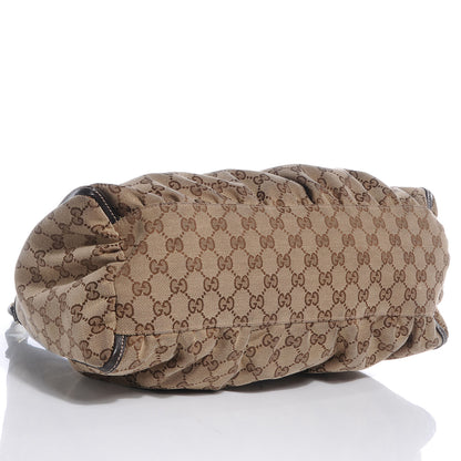 Gucci Monogram D Gold Hobo Ebony 4 of 10