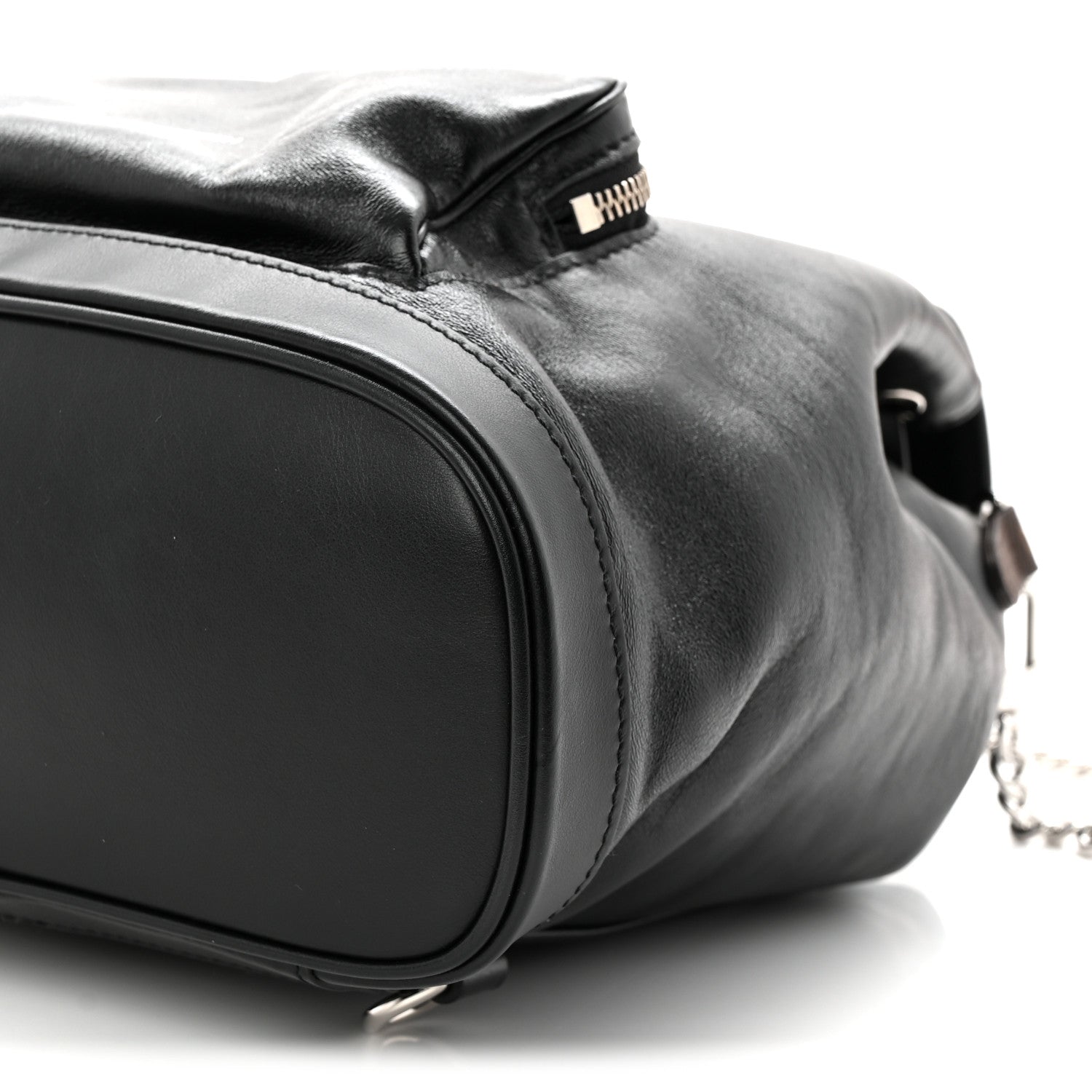 Louis Vuitton Lambskin Monogram Montsouris Vibe PM Black 1884262