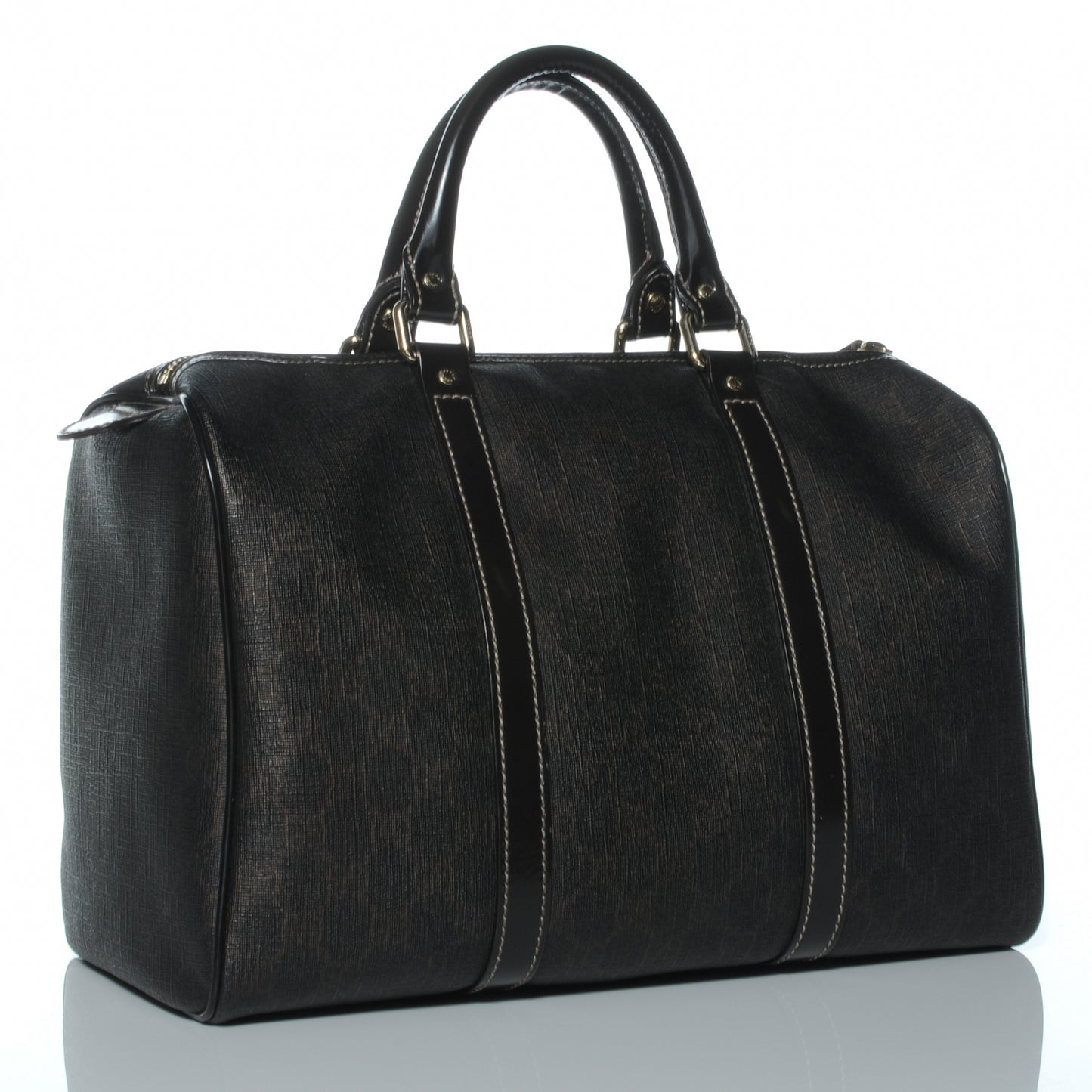 GG Plus Monogram Medium Joy Boston Dark Brown