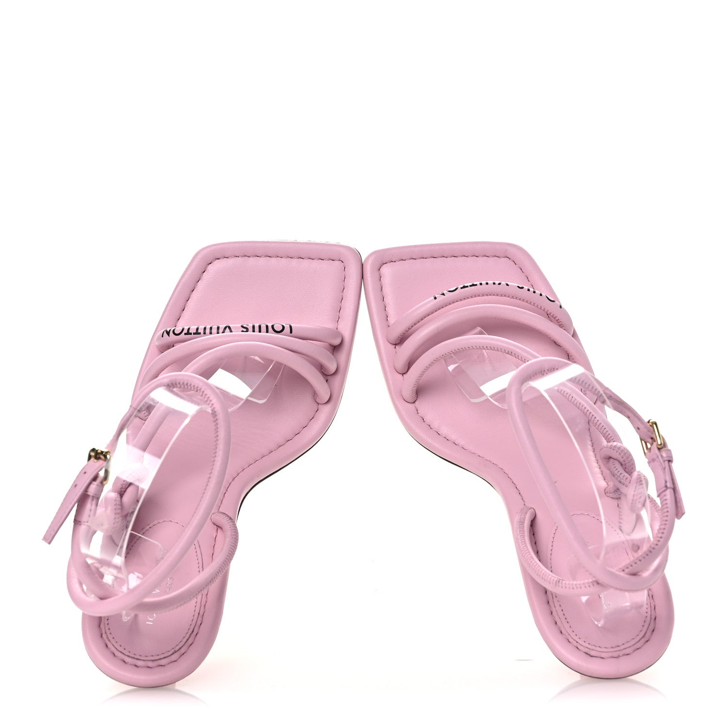 Louis Vuitton Lambskin Nova Sandal Pumps 35.5 Pink 1768708