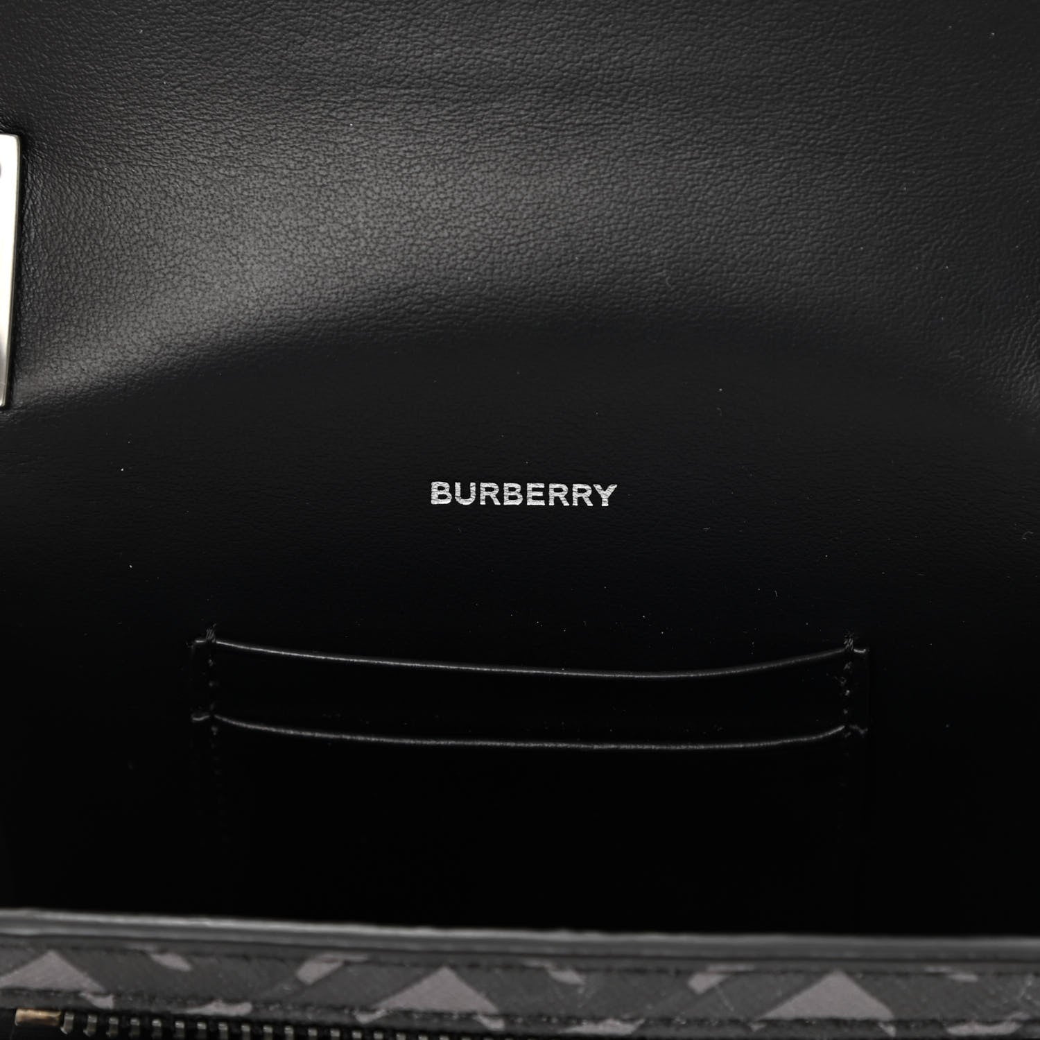 Burberry E-Canvas Monogram Robin Bag Black 6 of 9