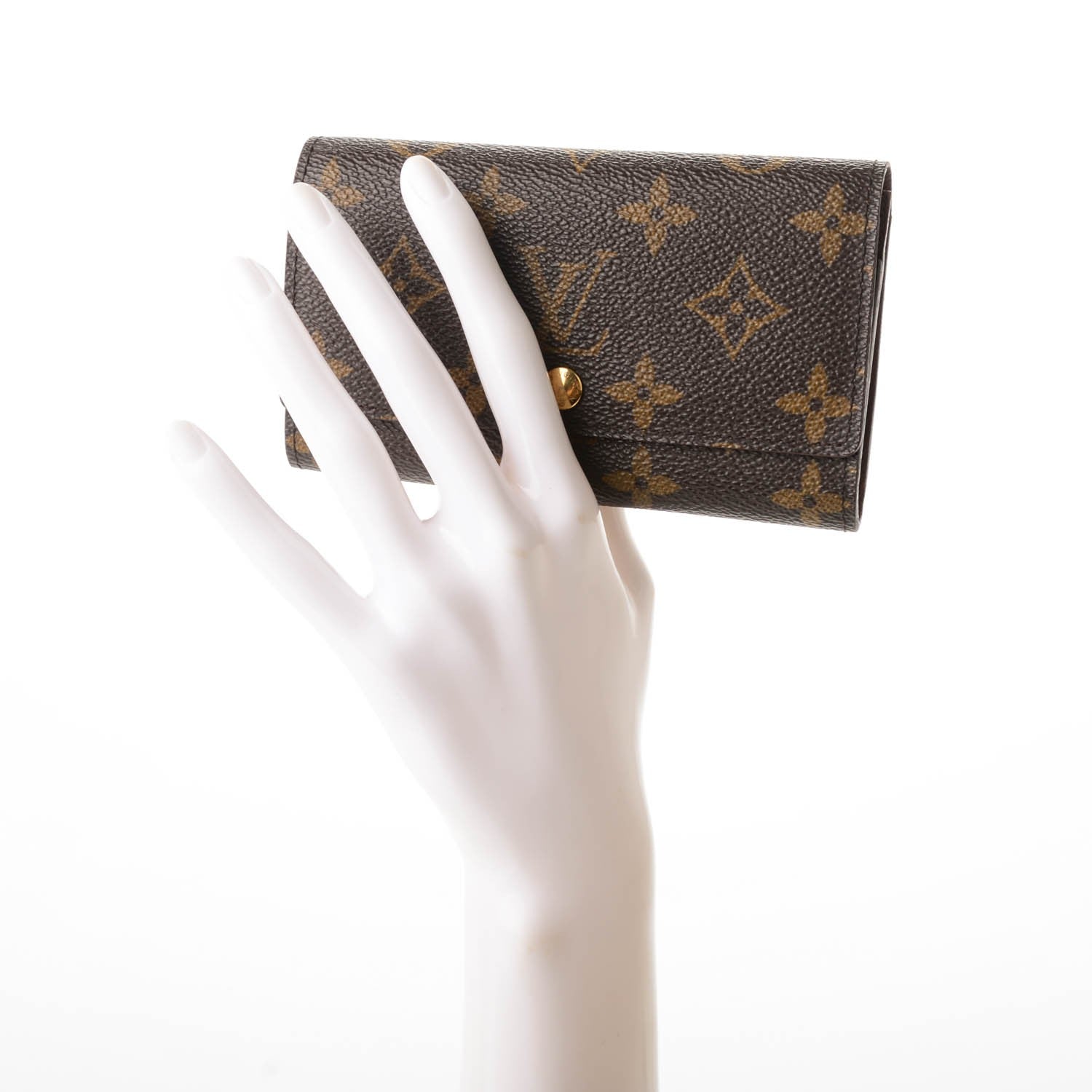 Louis Vuitton Monogram Porte-Monnaie Tresor Wallet 2 of 6