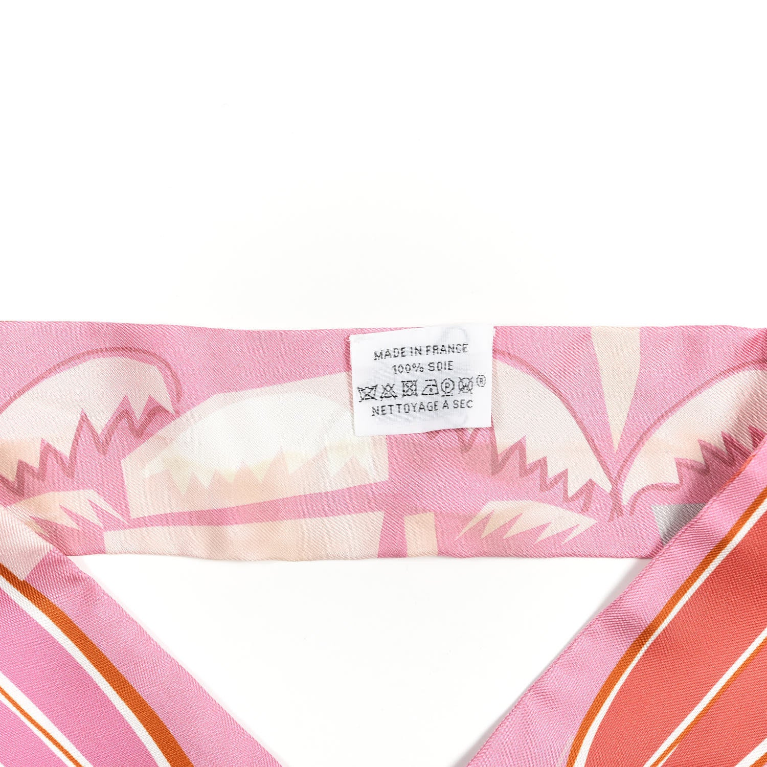 Hermes Silk Sea Surf and Fun Twilly Rose Rouge Corail 2 of 4