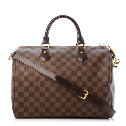 Louis Vuitton Damier Ebene Speedy Bandouliere 30 1 of 10