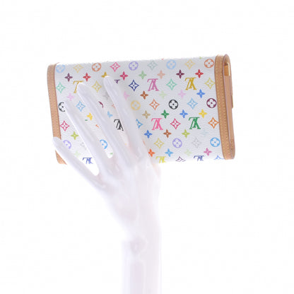Louis Vuitton Monogram Multicolor Porte Tresor International Wallet White 2 of 8