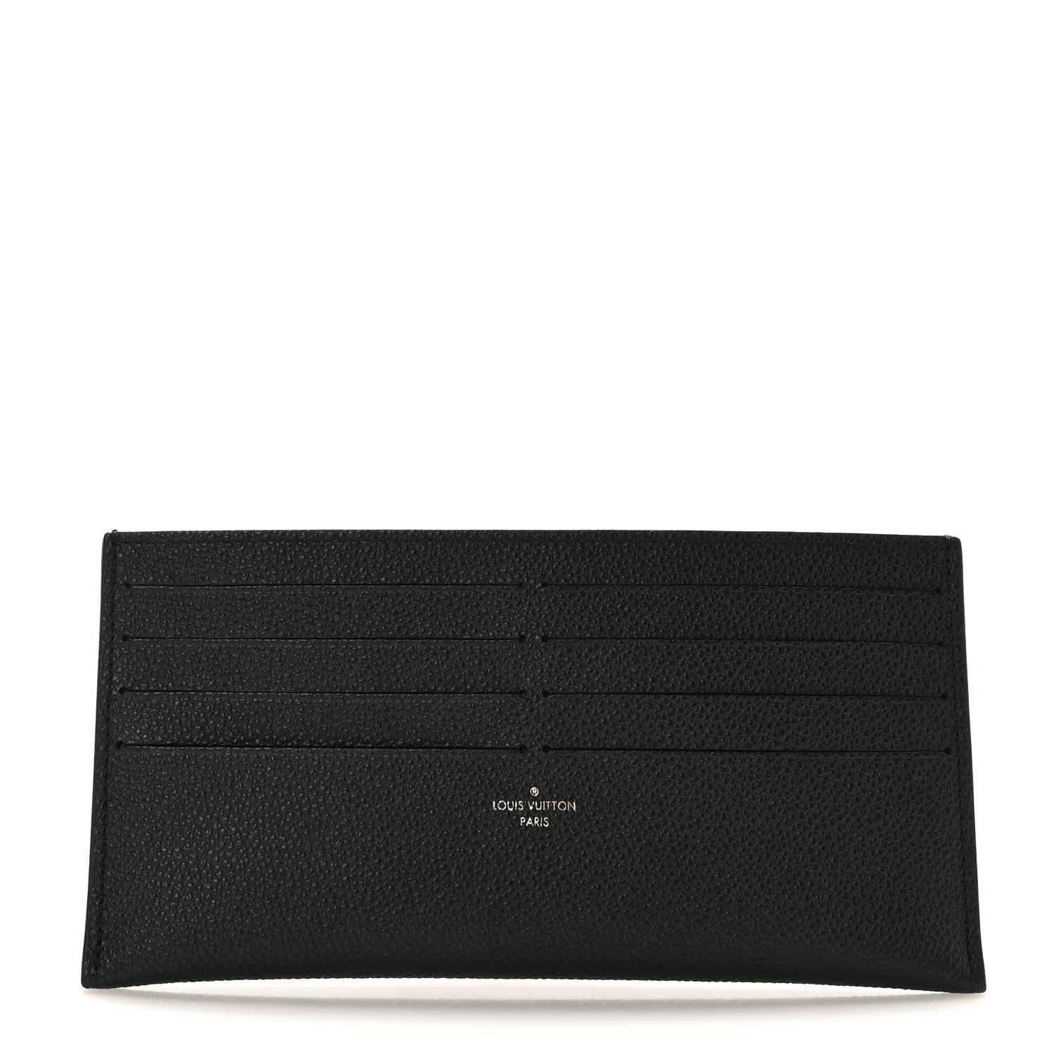 Louis Vuitton Calfskin Felicie Chain Wallet Card Holder Insert Black 1 of 6