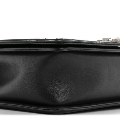 Chanel Calfskin Quilted Double Stitch New Medium Boy Flap Black 9 of 15