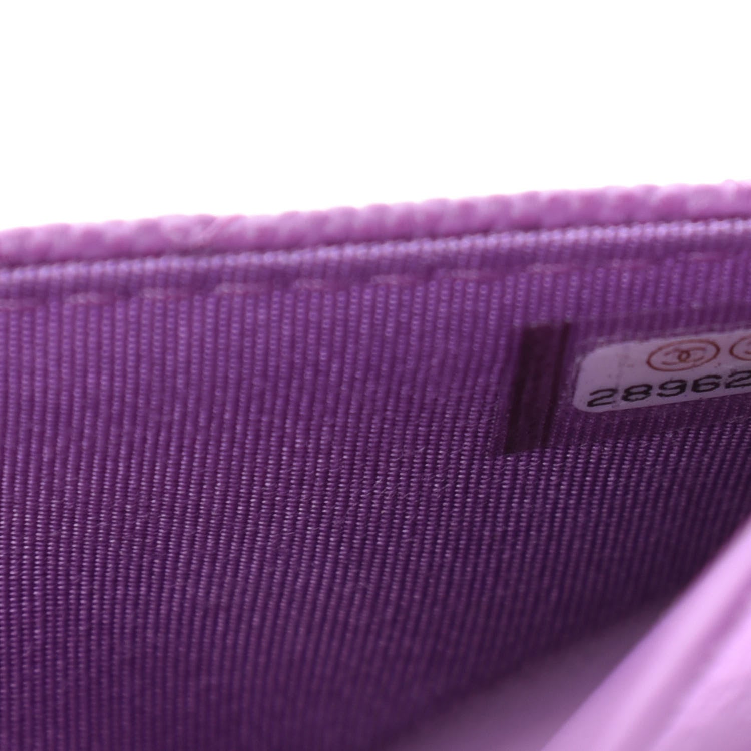 Chanel Caviar Quilted CC Filigree Wallet On Chain WOC Purple 10 of 12