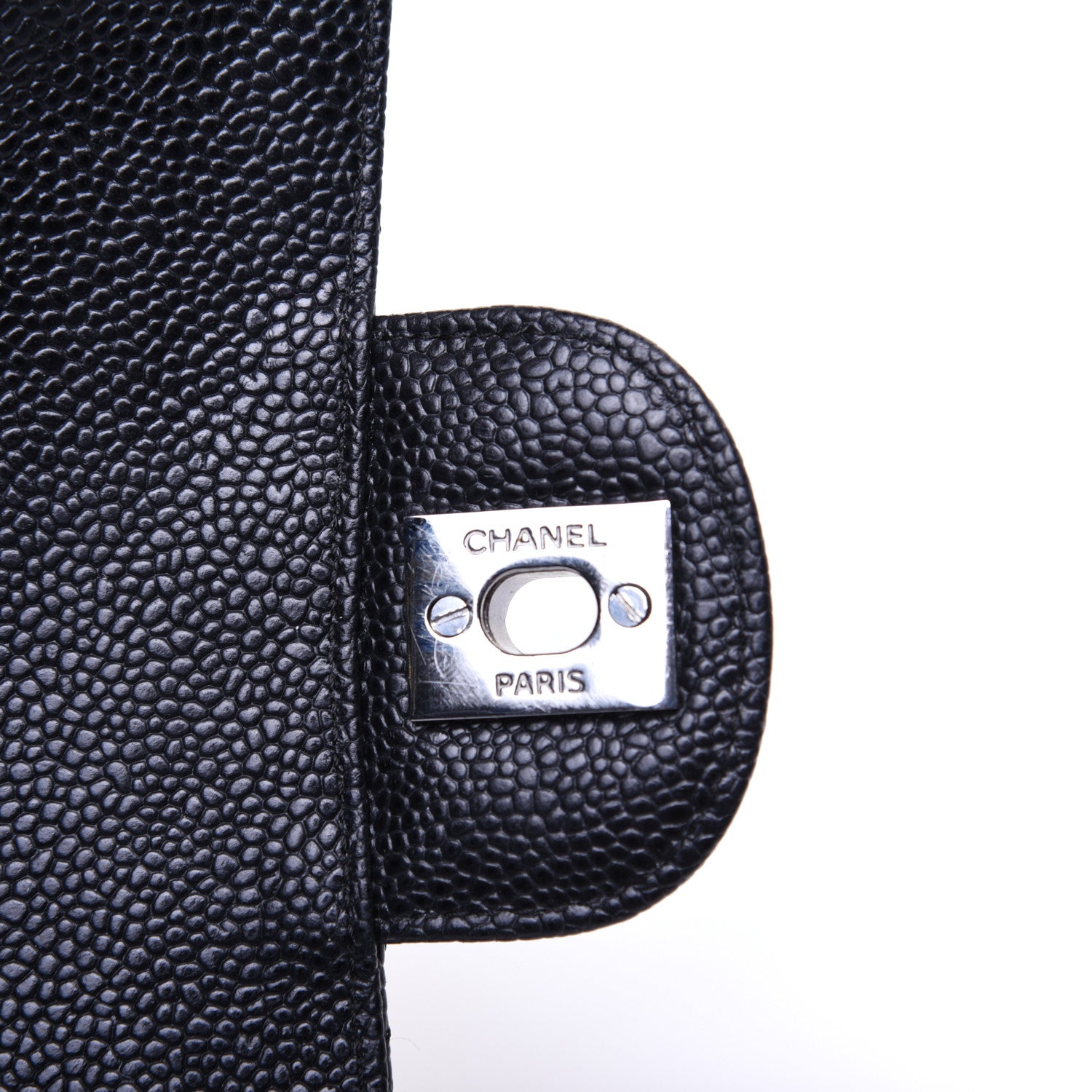 Chanel Caviar Quilted Medium Double Flap Black 13 of 14