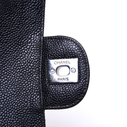 Chanel Caviar Quilted Medium Double Flap Black 13 of 14