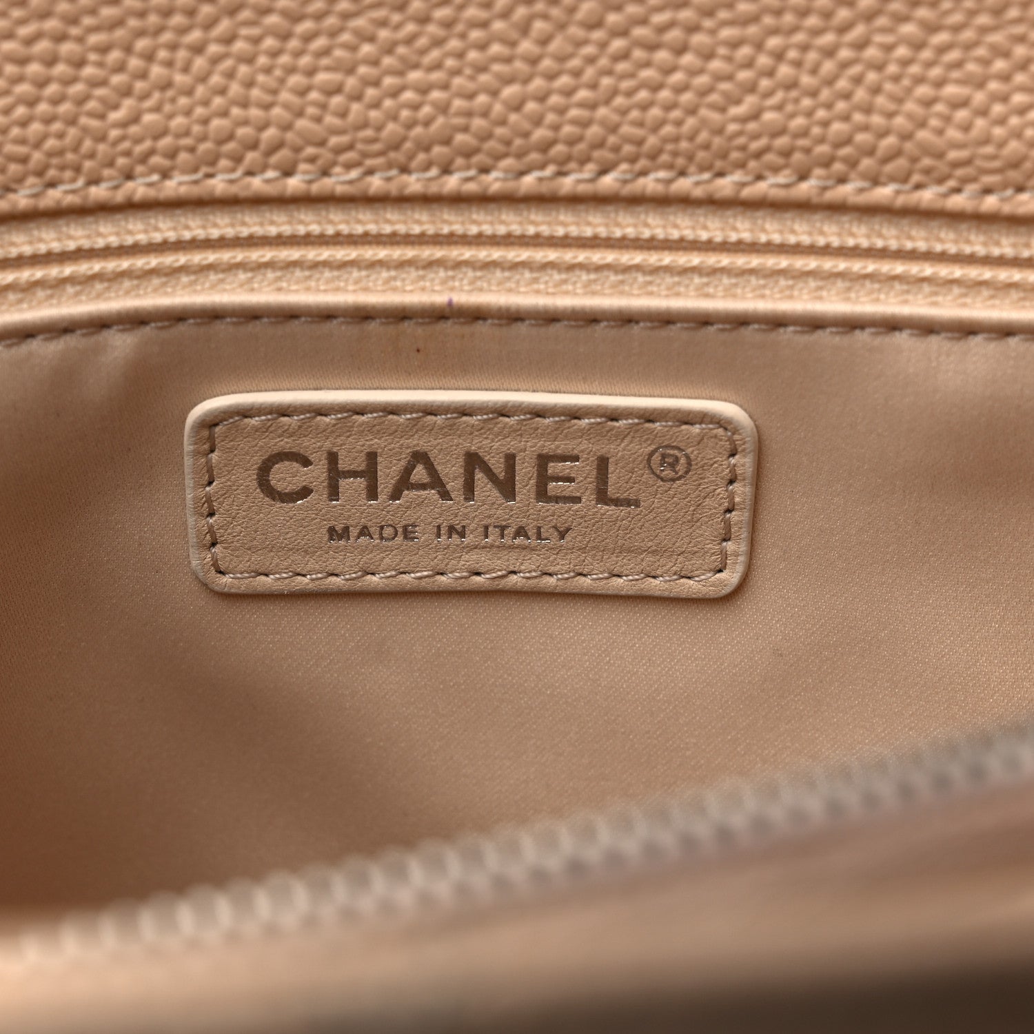 Chanel Caviar Quilted Grand Shopping Tote GST Beige 6 of 13