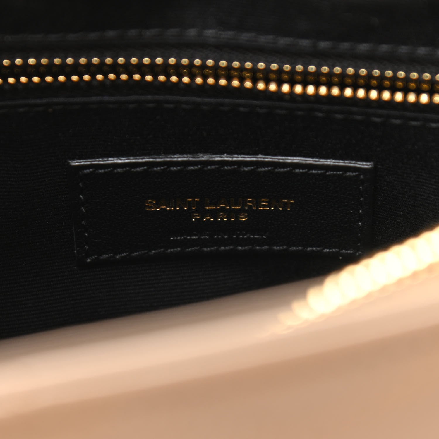 Saint Laurent Calfskin Y Quilted Monogram Medium Loulou Chain Satchel Dark Latte 6 of 10