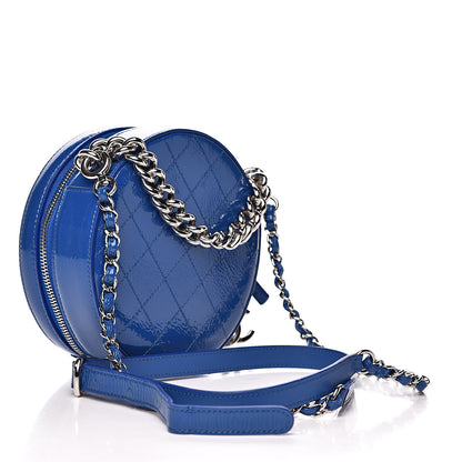 Chanel Patent Round As Earth Evening Bag Blue 3 of 10