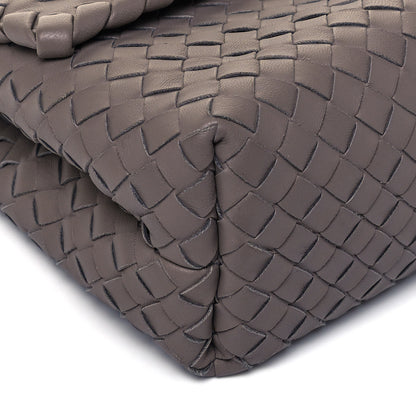 Bottega Veneta Nappa Intrecciato Medium Olimpia Bag Steel 5 of 6