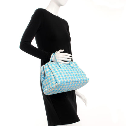 Bottega Veneta Nappa Intrecciato Satchel White Blue 2 of 8