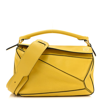 Loewe Calfskin Small Puzzle Bag Yellow 1 of 14