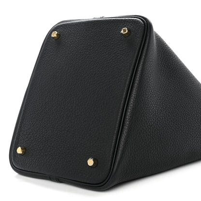 Hermes Taurillon Clemence Picotin Lock 22 MM Black 9 of 10