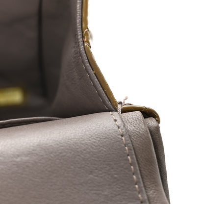 Chanel Patent Calfskin Quilted Jumbo Double Flap Grey 10 of 13