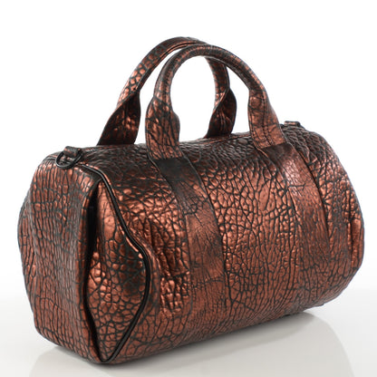 Alexander Wang Metallic Pebbled Lambskin Rocco Bronze Black Hardware 3 of 8