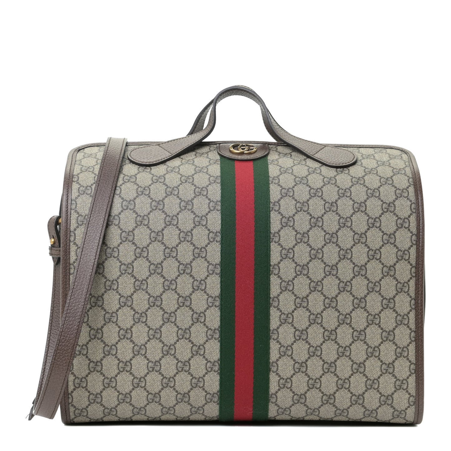 GG Supreme Monogram Web Ophidia Duffle Bag Beige New Acero