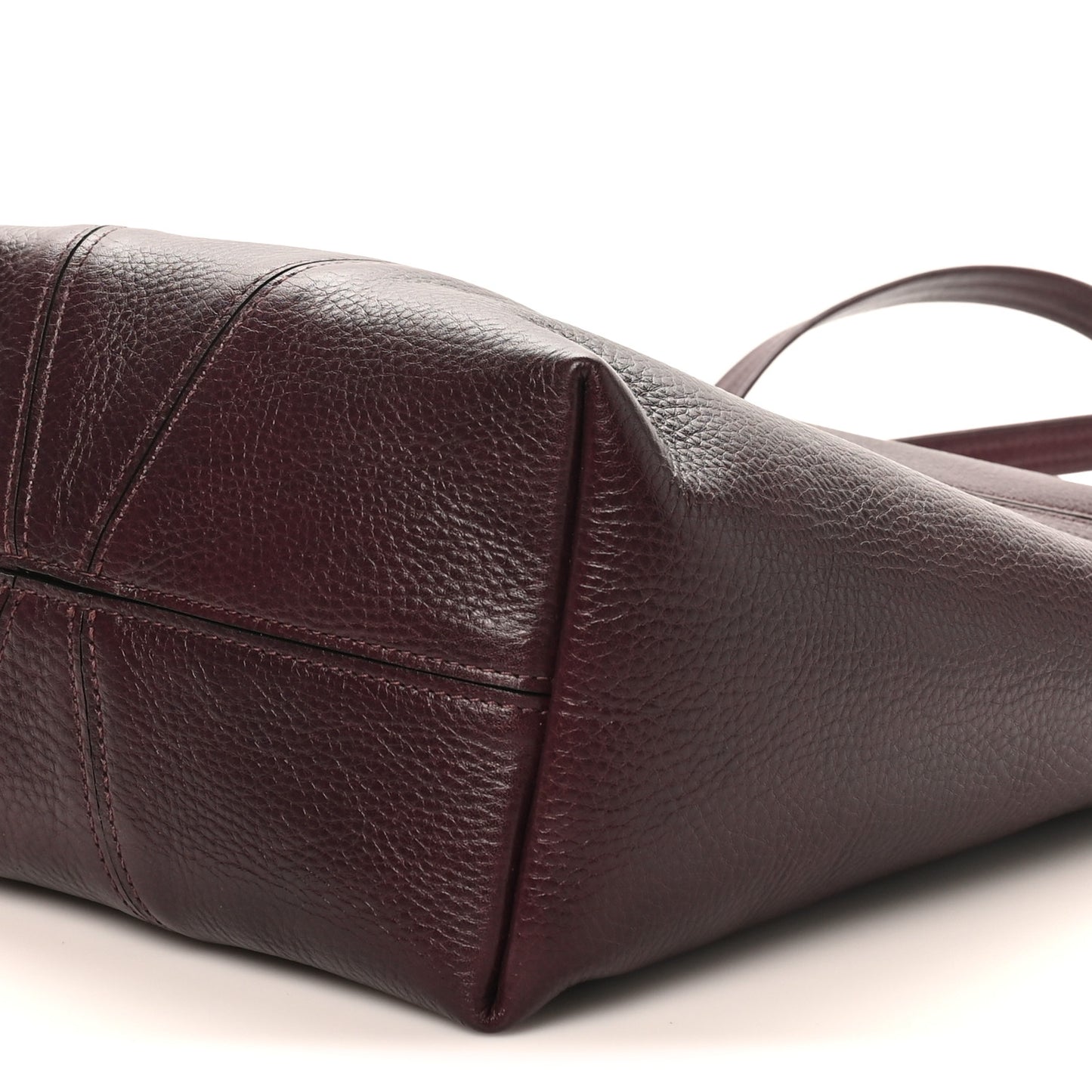 Grained Calfskin Medium Spin Tote Perfect Plum