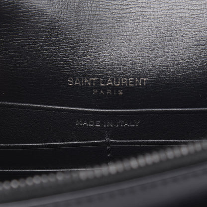 Saint Laurent Calfskin Monogram Sunset Chain Wallet Black 6 of 11
