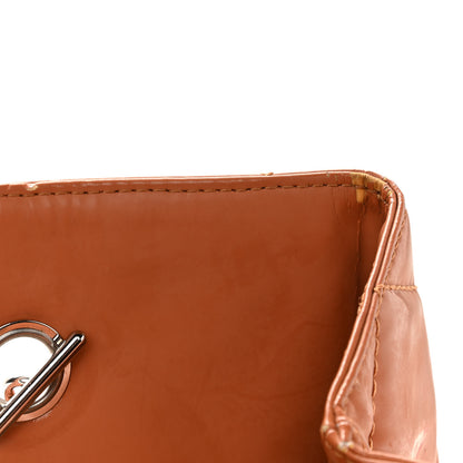 Chanel Vinyl Quilted In The Business North South Tote Orange 23 of 27