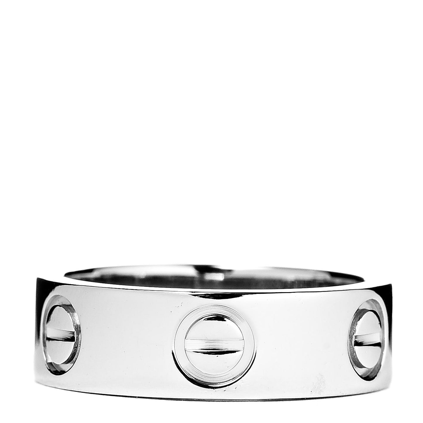 Platinum 5.5mm LOVE Ring 48 4.5
