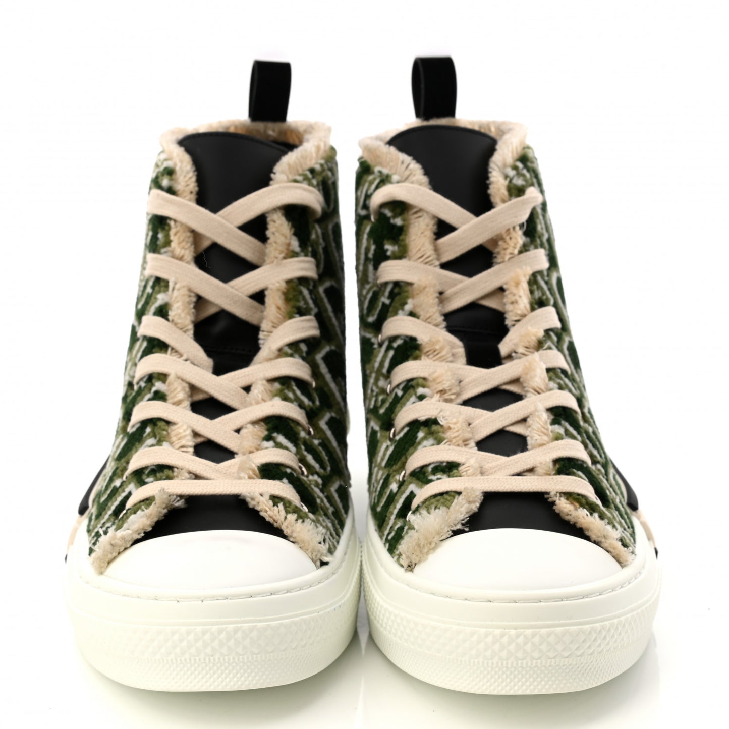 Tapestry Oblique Mens B23 High Top Sneakers 42 Olive