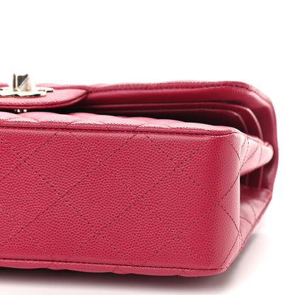 Chanel Caviar Quilted Small Double Flap Dark Pink 9 of 10