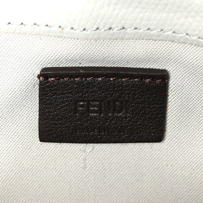 Fendi Vitello Elite Monster Eyes Studded Tube Wallet on Chain Grigio Perla Multicolor 7 of 11
