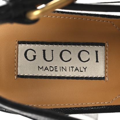 Gucci Quentin Granada Kid Horsebit Slingbacks Pumps 37 Black 9 of 9