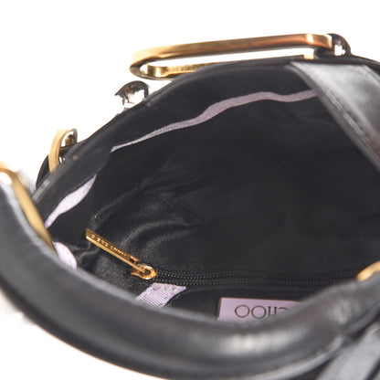 Jimmy Choo Satin Calfskin Mini Tulita Black 5 of 8