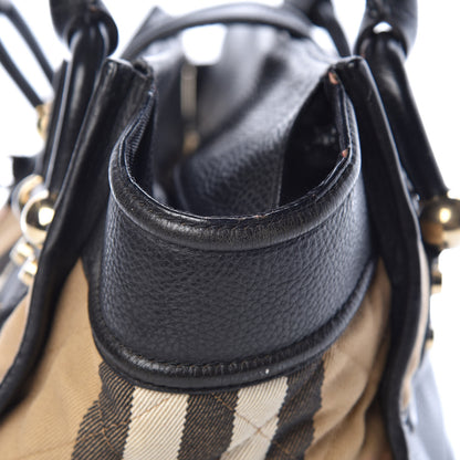 Burberry House Check Quilted Large Manor Tote Black 10 of 16