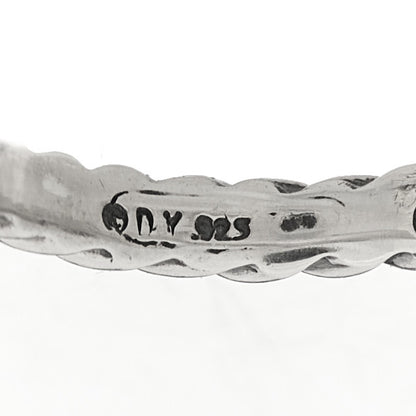 David Yurman Sterling Silver 14K Yellow Gold Blue Topaz Metro Cable Ring 52 6 4 of 4