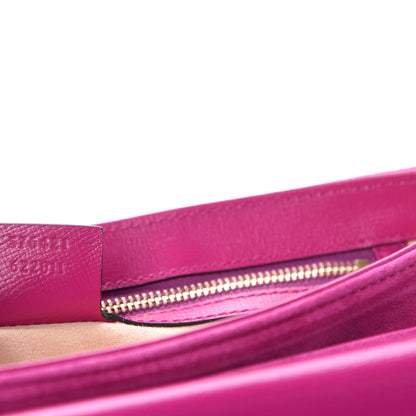 Gucci Suede Azalea Calfskin Small Marina Chain Shoulder Bag Fucsia 10 of 11