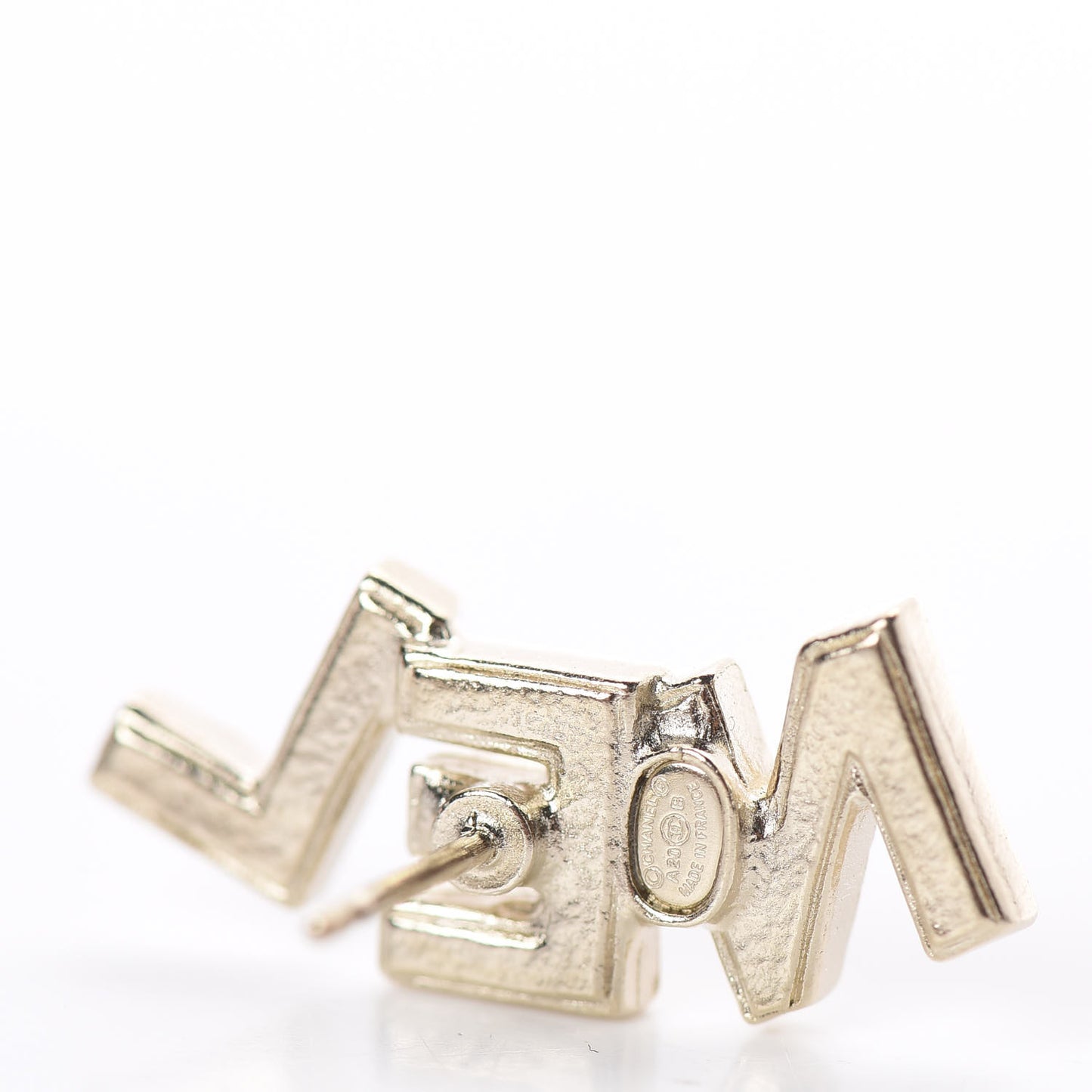 Crystal Pearl Signature Stud Earrings Gold