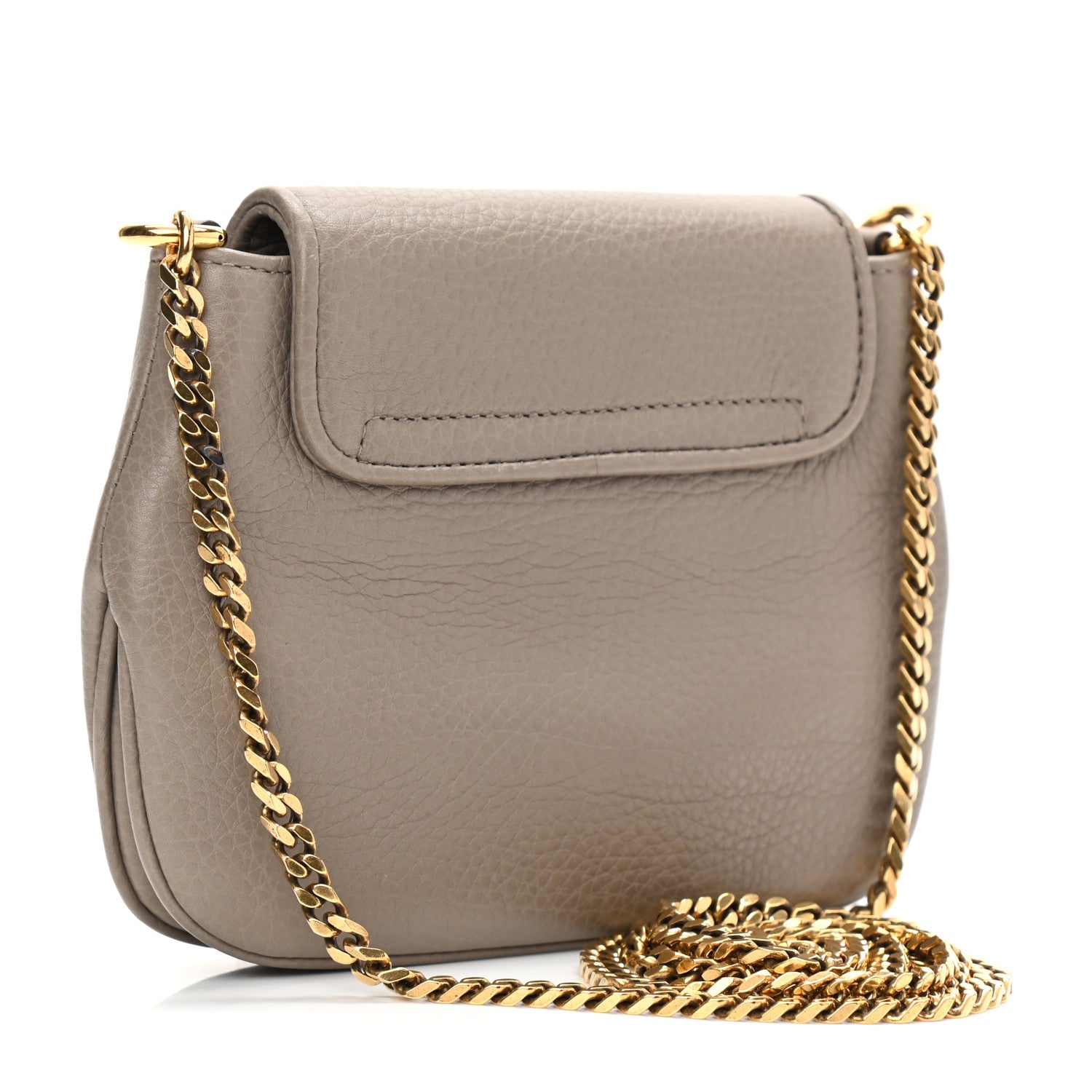Gucci Pebbled Calfskin Small 1973 Chain Shoulder Bag Porcelain Rose 3 of 8