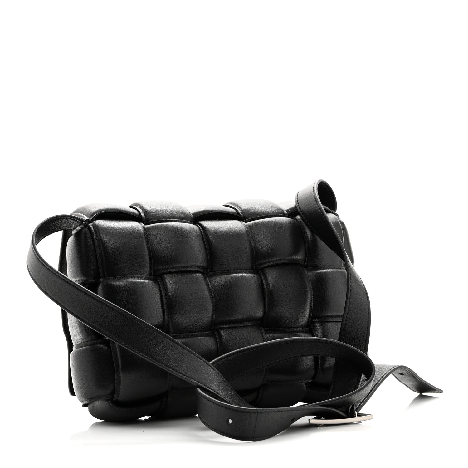 Bottega Veneta Nappa Maxi Intreccio Padded Cassette Crossbody Bag Black 3 of 9