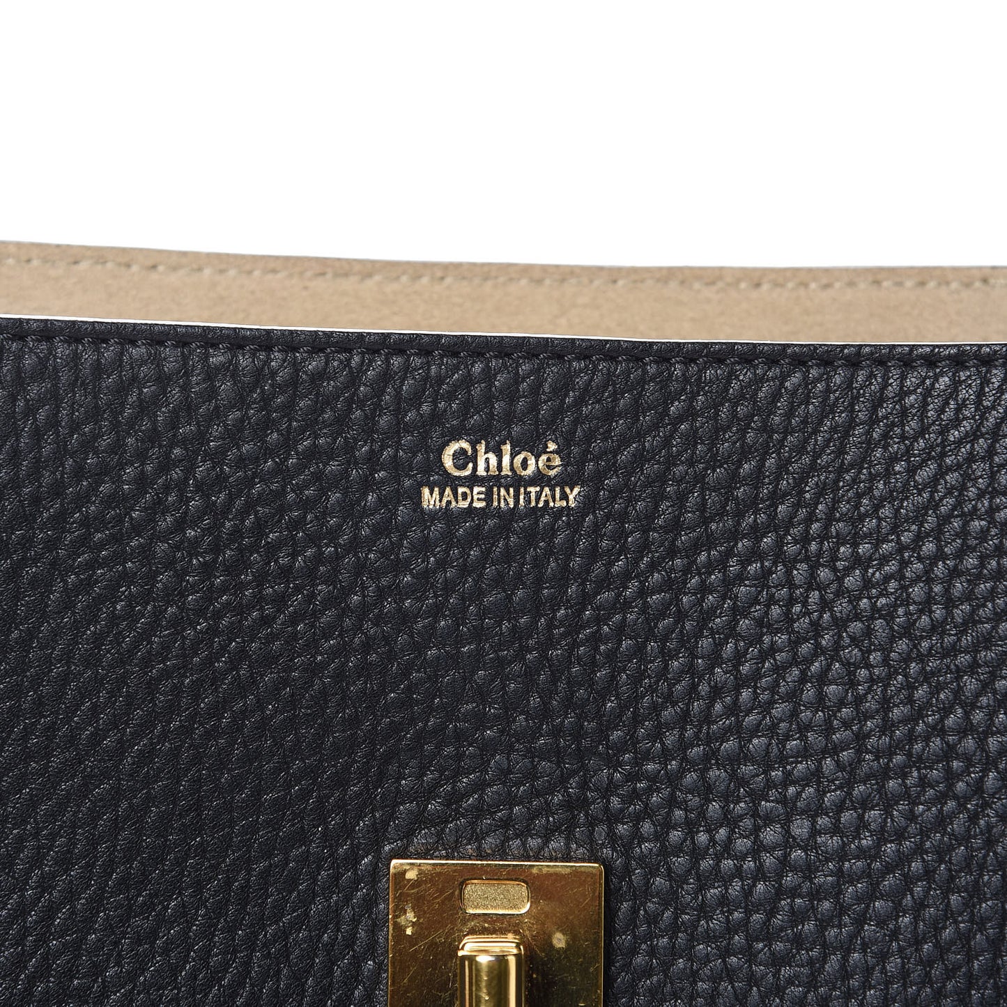 Grained Lambskin Drew Shoulder Bag Black
