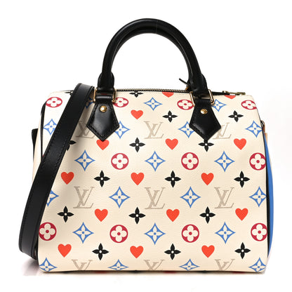 Louis Vuitton Game On Speedy Bandouliere 25 White 1 of 10